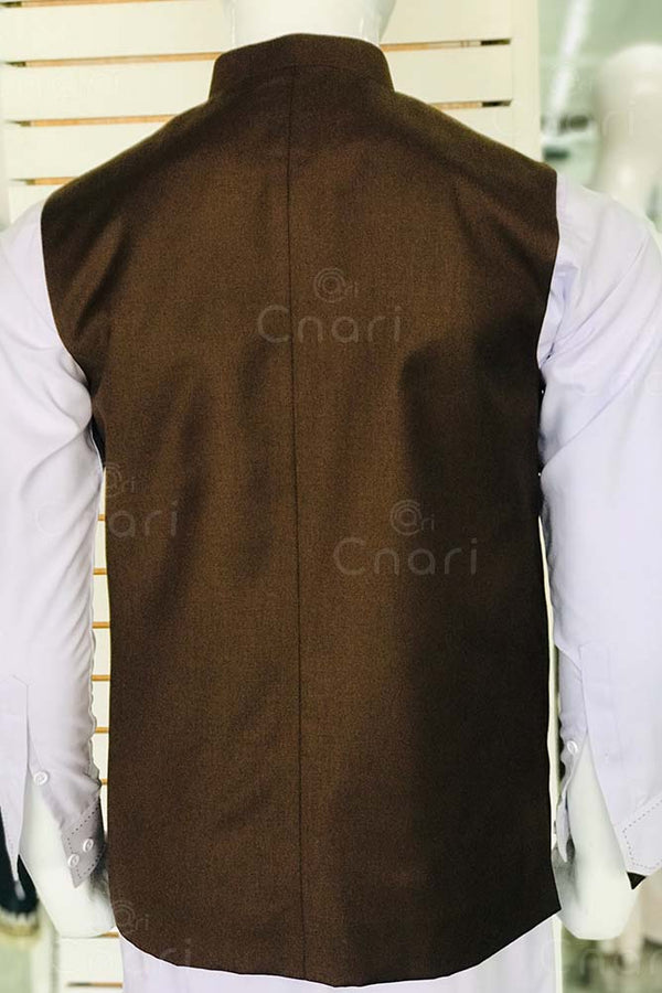 Cnari Brown Premium Men Waistcoat