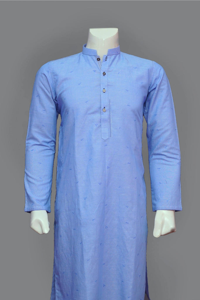 Cotton Kurta with Latha Shalwar