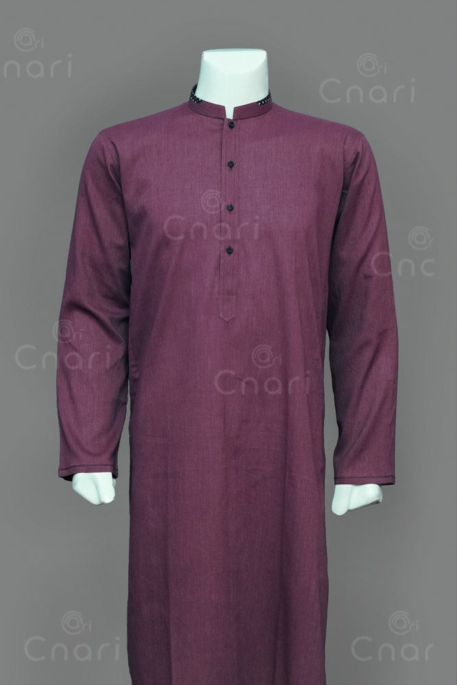 Cotton Kurta with Latha Shalwar