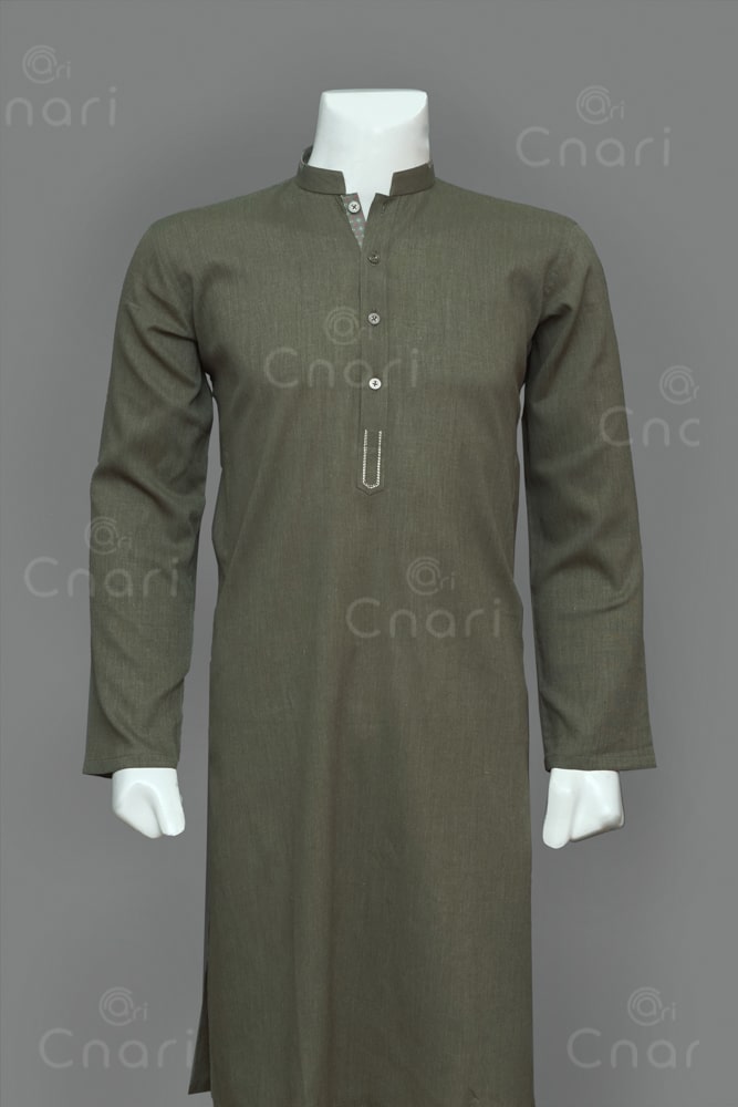 Cotton Kurta with Latha Shalwar