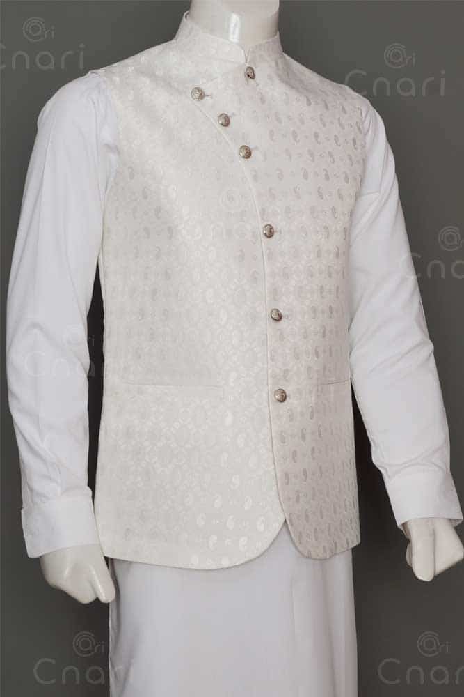 Classy White Men Waistcoat