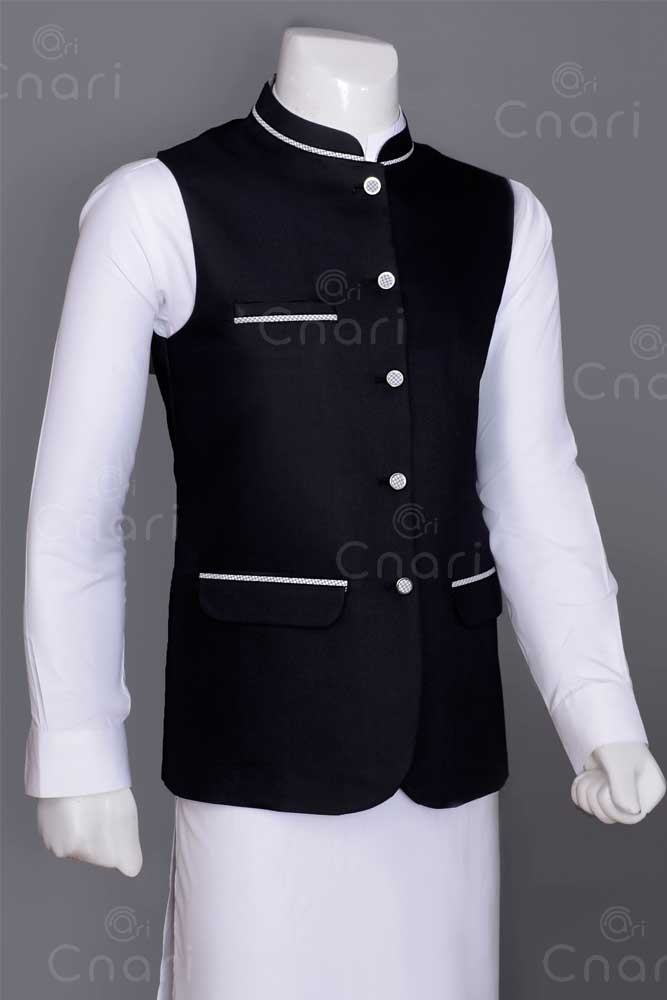 Premium Black Men Waistcoat