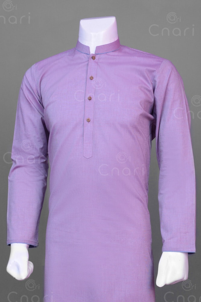 Cotton Kurta with Latha Shalwar